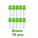 Green LED 5mm Pack Of 10  (Light Emitting Diod) - Other -