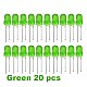 Green LED 5mm Pack Of 20  (Light Emitting Diod) - Other -