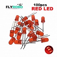 Red LED 5mm Pack Of 100  (Light Emitting Diod)