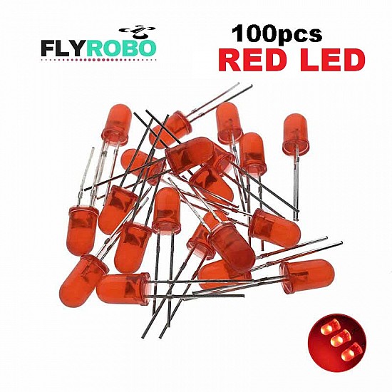 Red LED 5mm Pack Of 100  (Light Emitting Diod) - Other -