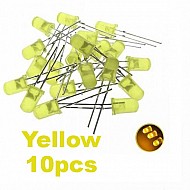 Yellow LED 5mm Pack Of 10  (Light Emitting Diod)