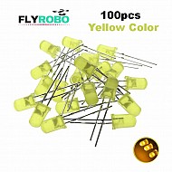 Yellow LED 5mm Pack Of 100  (Light Emitting Diod)