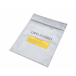 Lipo Battery Safe Guard Bag - 22x18cm Silver