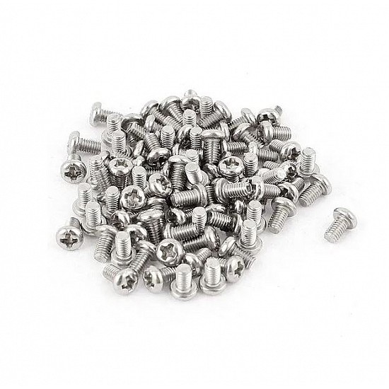 M3x6mm Pan Philips Head Screw - 10pcs