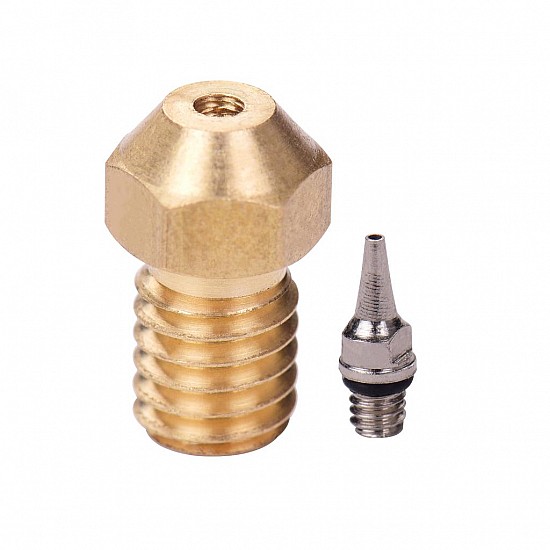 M6 Threaded Brass Nozzle for 3D Printer of 0.2mm M6 Threaded Brass Nozzle for 3D Printer of 0.2mm