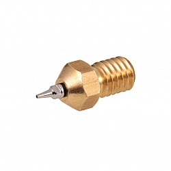 M6 Threaded Brass Nozzle for 3D Printer of 0.2mm