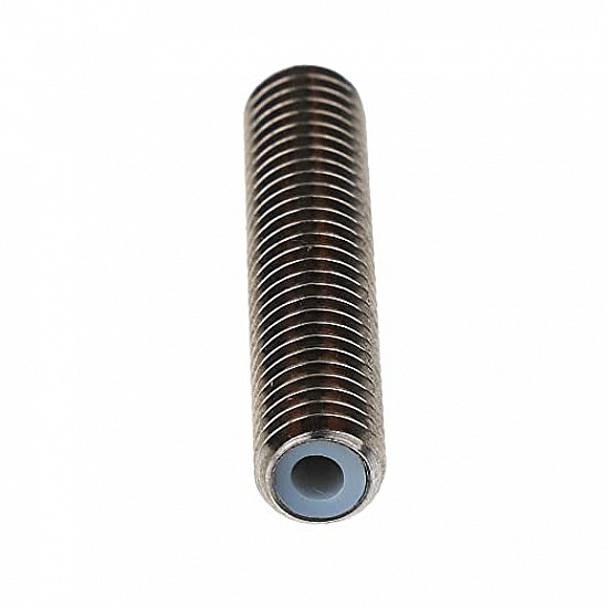M6x30mm Stainless Steel Nozzle Throat with Teflon Tube for 3D Printer 1.75mm Extruder