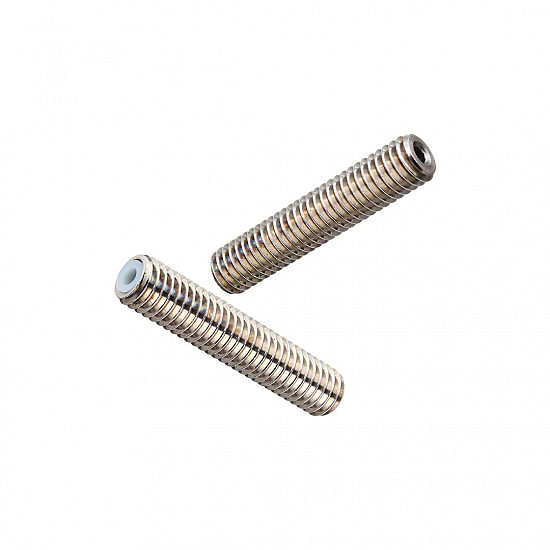 M6x40mm Stainless Steel Nozzle Throat with Teflon Tube for 3D Printer 1.75mm Extruder