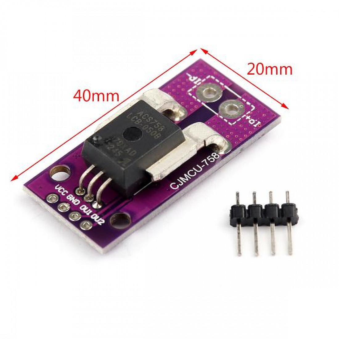 MCU758 ACS758LCB050BPFFT Linear Current Sensor Module