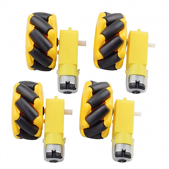 Mecanum Wheel 60mm for TT Motor l 2pcs Mecanum Wheel 60mm for TT Motor l 2pcs