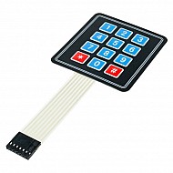 12 Keys 3x4 Matrix - Membrane Type Keypad - Flyrobo.in