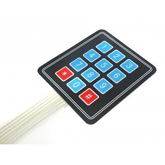 12 Keys 3x4 Matrix - Membrane Type Keypad - Sensor - Arduino