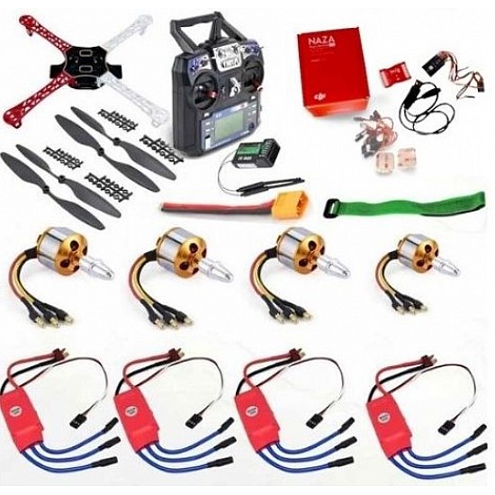 Quadcopter Drone Combo with NAZA M-Lite Kit with 10ch TX-RX (Motor + ESC + Propeller + Flight Controller + Frame + TX-RX + Power module + Belt) - Quadcopter Drone Combo with NAZA M-Lite Kit with 10ch TX-RX (Motor + ESC + Propeller + Flight Controller + Frame + TX-RX + Power module + Belt) - Multirotor -