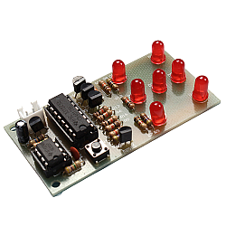 NE555 CD4017 5mm Red LED ICSK057A Electronic DIY Kit