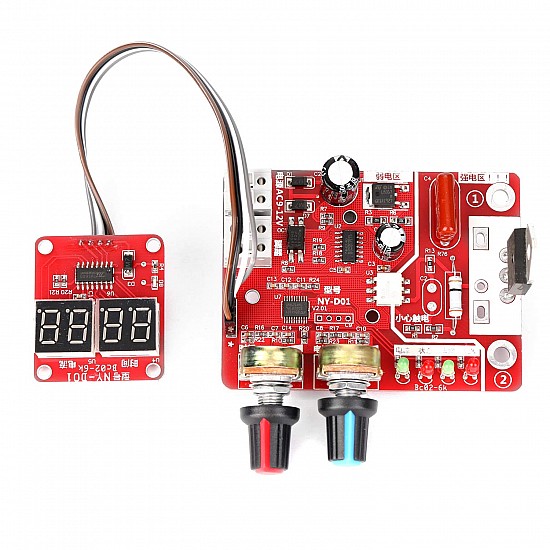 NY-D01 upgrade 40A digital display Spot welding time and current controller panel timing Ammeter Spot Welders control Board