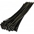 100 mm X 2.5 mm Nylon Flexible Black 100Pcs Straps  Cable Tie