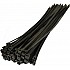 300 mm X 3.6 mm Nylon Flexible Black 100pcs Straps  Cable Tie