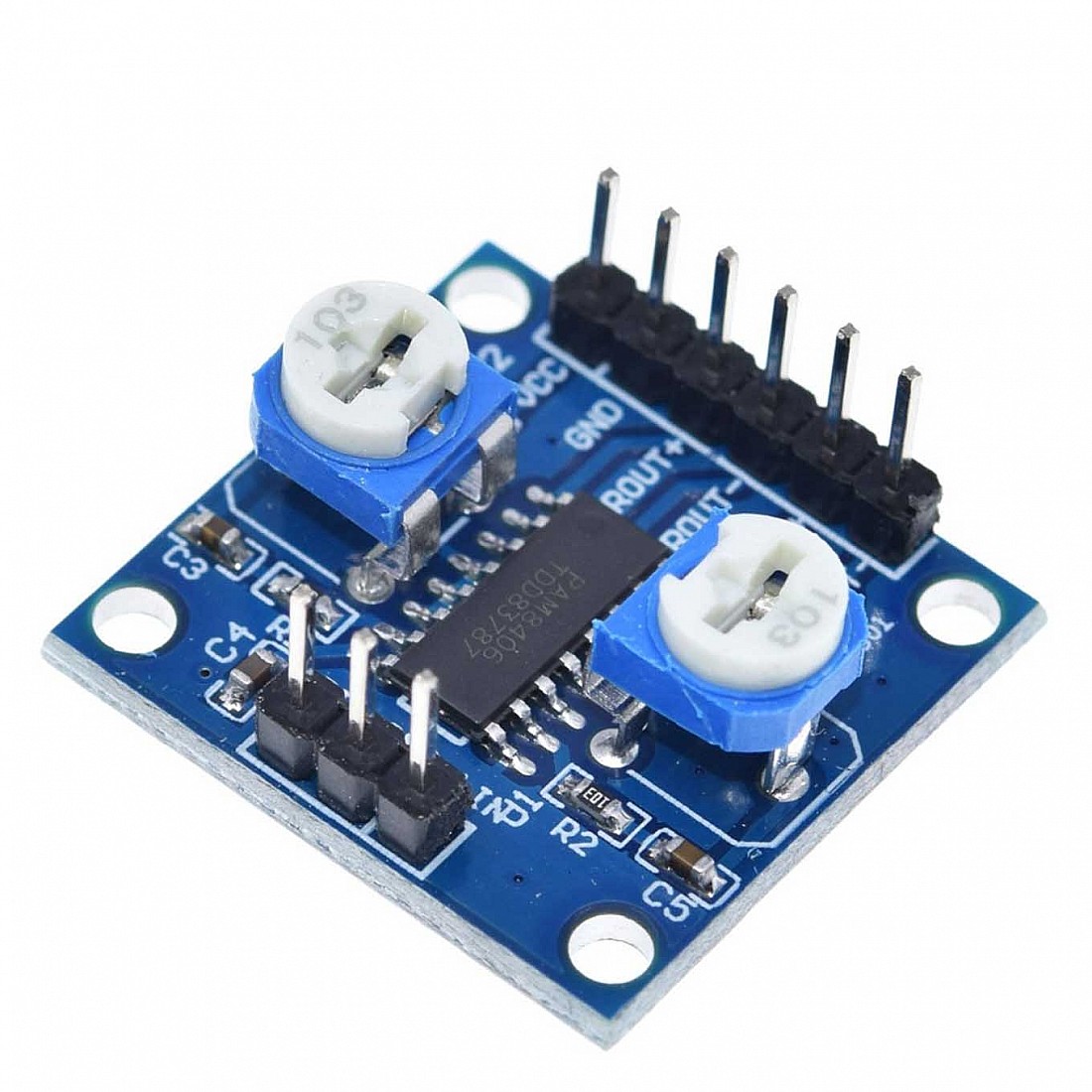5W Stereo Versterker Pam8406 Placa Amplificador Digital Com Potenciômetro De Volume 5wx2 Estéreo Circ PAM8406 Versterker Board
