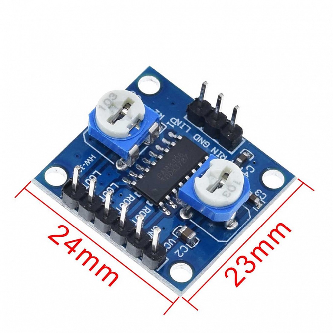 PAM8406 Dual Channel Stereo Module Digital Power Amplifier Board Speaker 5W+5W e