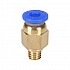 PC4-M6 Pneumatic Quick Connector for 3D Printer Extruder