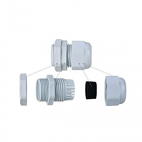 PG16 Waterproof IP68 Nylon Plastic Cable Gland Connector