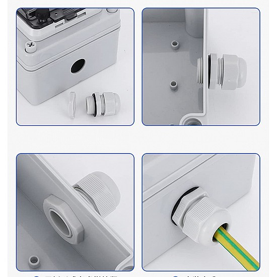 PG21 Waterproof IP68 Nylon Plastic Cable Gland Connector