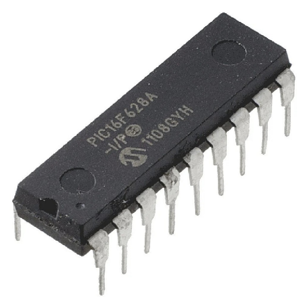 Microcontroller Flash File PIC16F628A-I/P 8-Bit Microcontroller - 3.5KB Flash - DIP-18