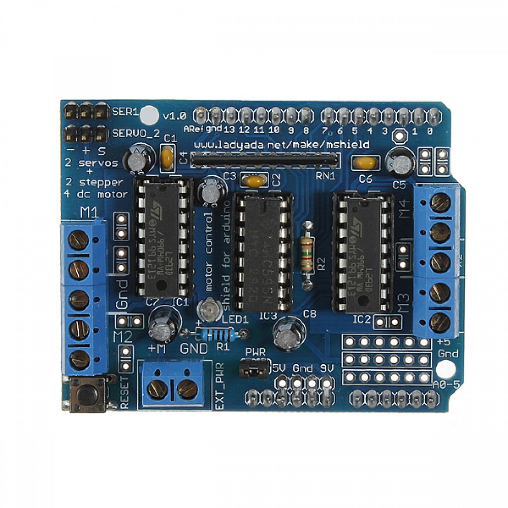 Motor Driver Shield L293d For Arduino