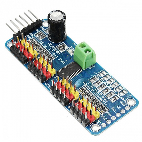 16 Channel PWM Servo Motor Driver I2C Module - Sensor - Arduino
