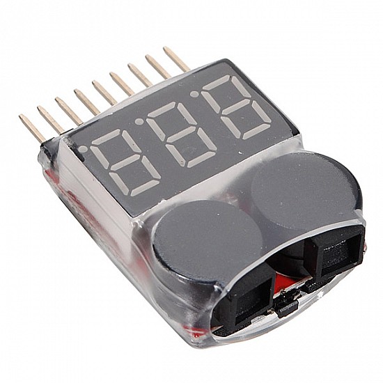 Battery Voltage Tester Monitor and Buzzer Alarm - Other - Multirotor