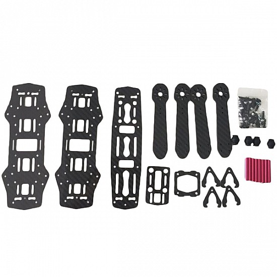 QVA250 V2 Carbon Fiber Frame Kit RC Drone FPV Racing 3.0mm Arm Thickness - Multirotor QVA250 V2 Carbon Fiber Frame Kit RC Drone FPV Racing 3.0mm Arm Thickness - Frame - Multirotor