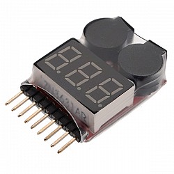 Battery Voltage Tester Monitor and Buzzer Alarm - lipo, li ion life