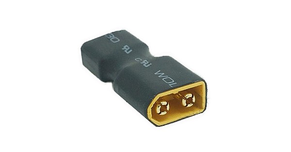 Adattatore HXT 4mm A T-Plug Maschio Per LiPo RC