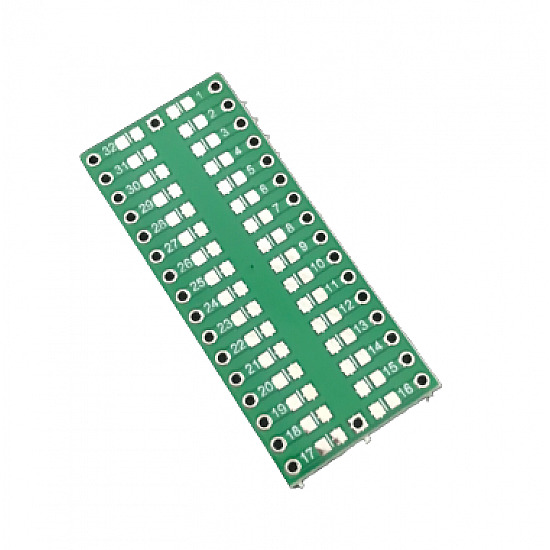 QFP32 SMD to DIP Adapter PCB Board