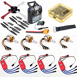 Quadcopter Drone Combo Kit with CC3D (Motor + ESC + Propeller + Flight Controller + Frame + TX-RX/FlySky FSi6)