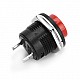 R13-507 16MM 2 Pin Self-Reset Round Cap Push Button Switch - Red