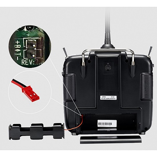 Radiolink AT10II transmitter with R12DS 12 Channels Receiver for racing drone, fixed wing, helicopter, glider, cars and boats