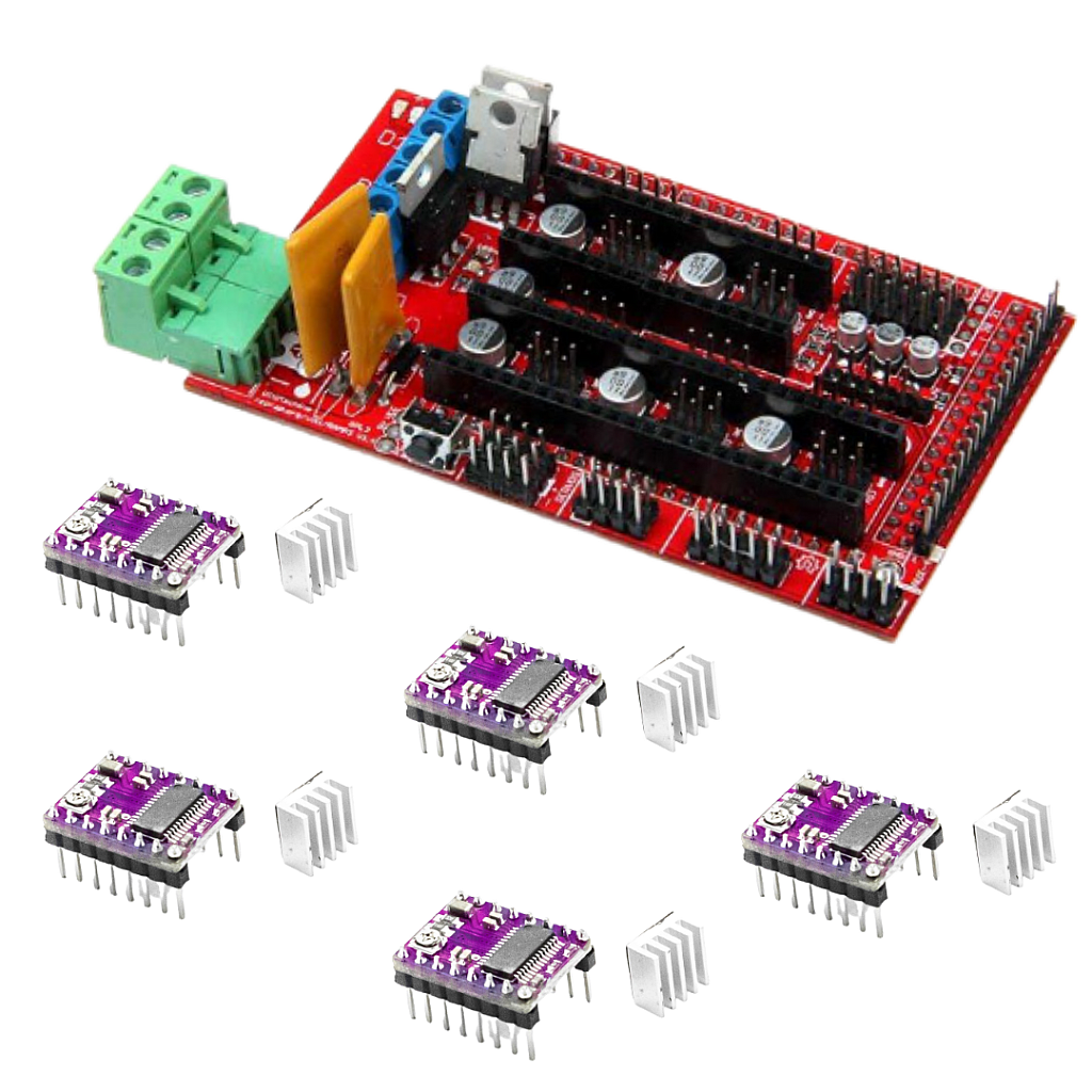 5X DRV8825 StepStick Driver Module For 3D Printer K RAMPS 1.4 Controller Board 