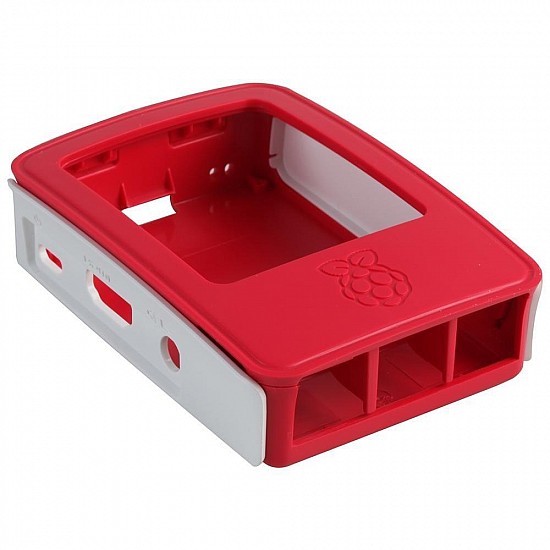 Raspberry Pi 3/3B+ Plastic Case (Red and White) - Raspberry Pi Accessories - Raspberry Pi