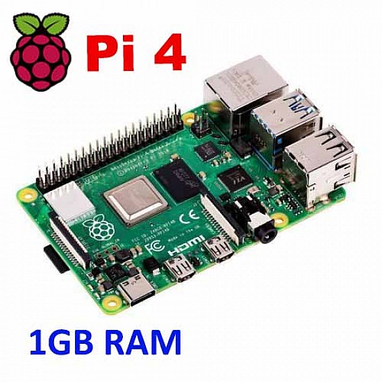 Raspberry Pi 4 Model-B with 1 GB RAM -  -