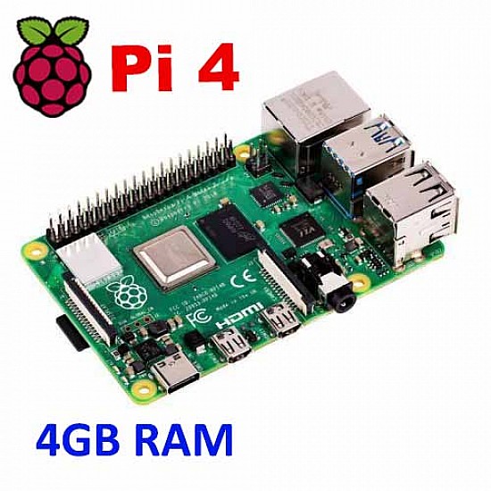 Raspberry Pi 4 Model-B with 4 GB RAM -  -