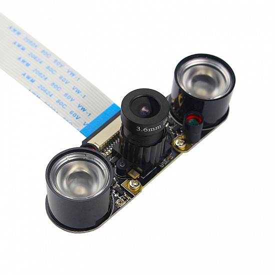 Raspberry pi 4B/3B+/Zero/WH Infrared Focus Adjustable Night Vision Camera with Bracket and Screwdriver