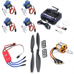 RC Aeroplane Kit ( Motor + ESC + Propeller  + Servo + TX-RX)