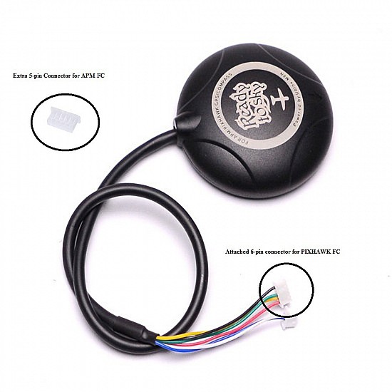 Readytosky Ublox NEO-M8N GPS with Compass for Pixhawk with Extra Connector for APM