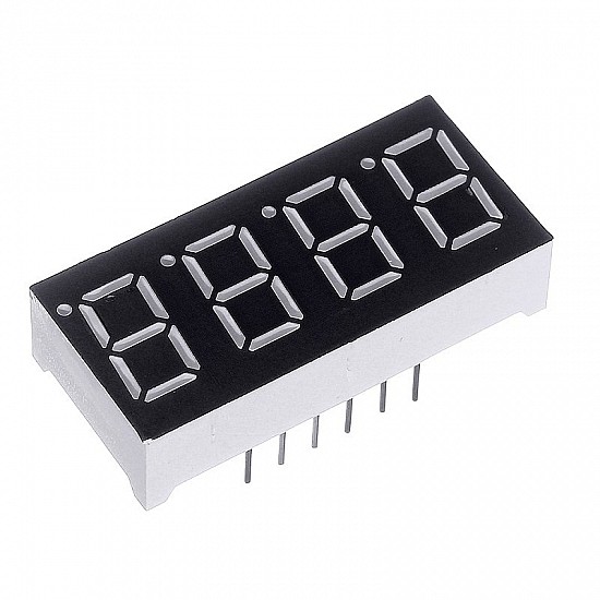 Red 0.56inch 4 Digit 7 Segment LED Display Digital Tube - Common Cathode