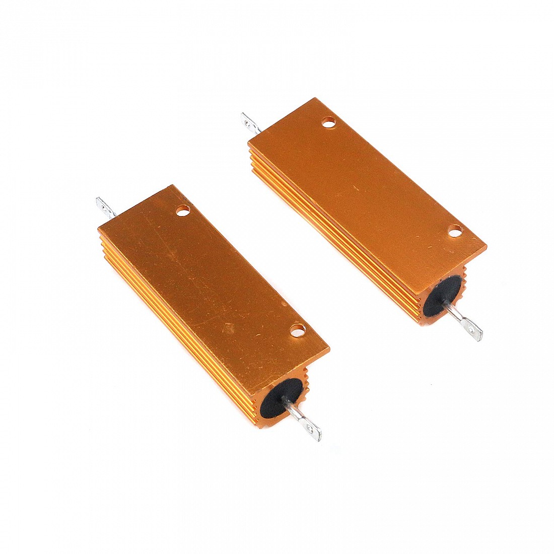 Sourcingmap - alluminio resistenza di 100 W 200 ohm filo avvolto giallo