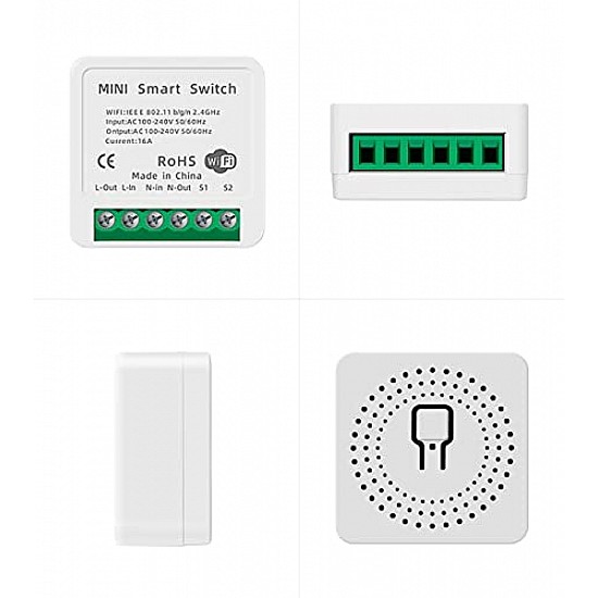 Smart Wireless WIFI 16A Switch Work with Alexa , Smart life app, Google home and IFTTT