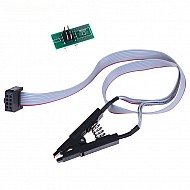 SPI BIOS FLASH SOP8 IC Programmer Test Clip with Welding Wire and Board