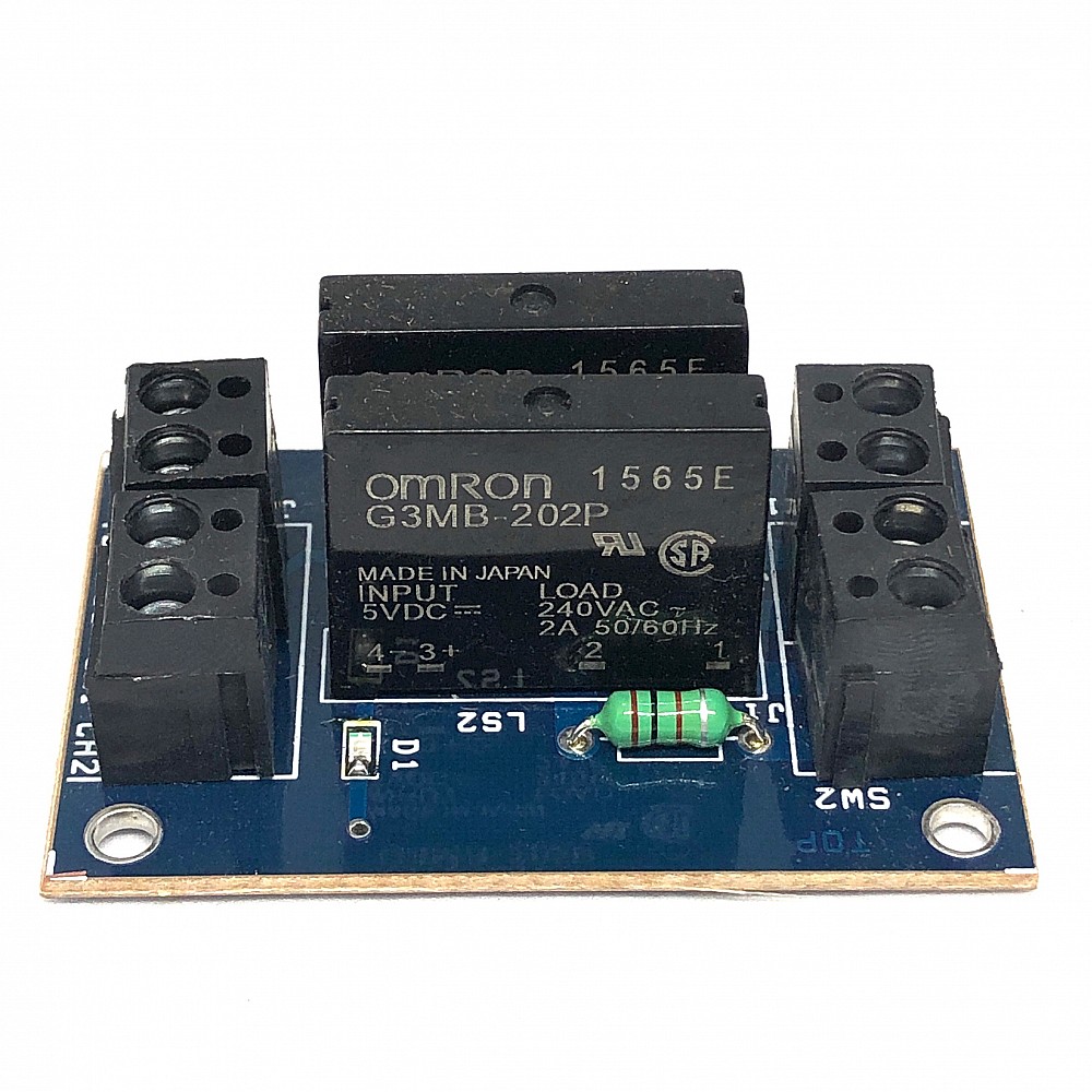 5V 2 Channel SSR Relay Module (Solid State Relay Module) with Fuse Sensor