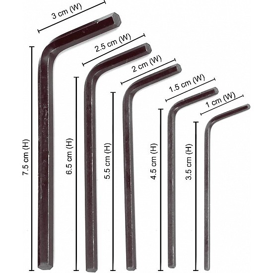 Taparia AKM-9 Allen Key Set  (Pack of 9) - Other - Multirotor